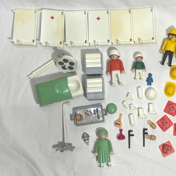 VNTG 1980's Piece Playmobil Doctor & Paramedic Playset with 60+ Pieces! - Picture 12 of 16